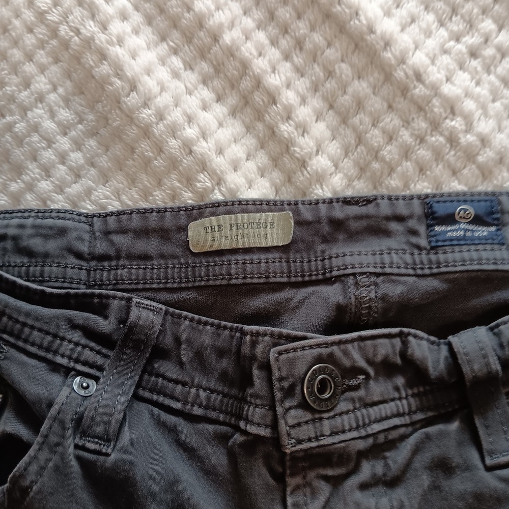 AG Adriano Goldschmied Protege Pants Gray Straight Leg Men 36x34( Fits 36x 30)‎ - Picture 5 of 16